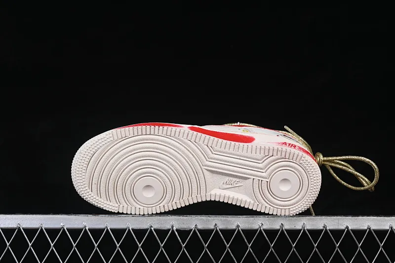 All categories Nk Air Force 1 Air Force series Nk Air Force 1 Low Air Force low-top Nike Air Force 1'07 Low "Lucky Steed Traces" Hand-painted graffiti Year of the Horse limited edition Red gold rima Air Force 1 low-top casual sneakers SD2023-402